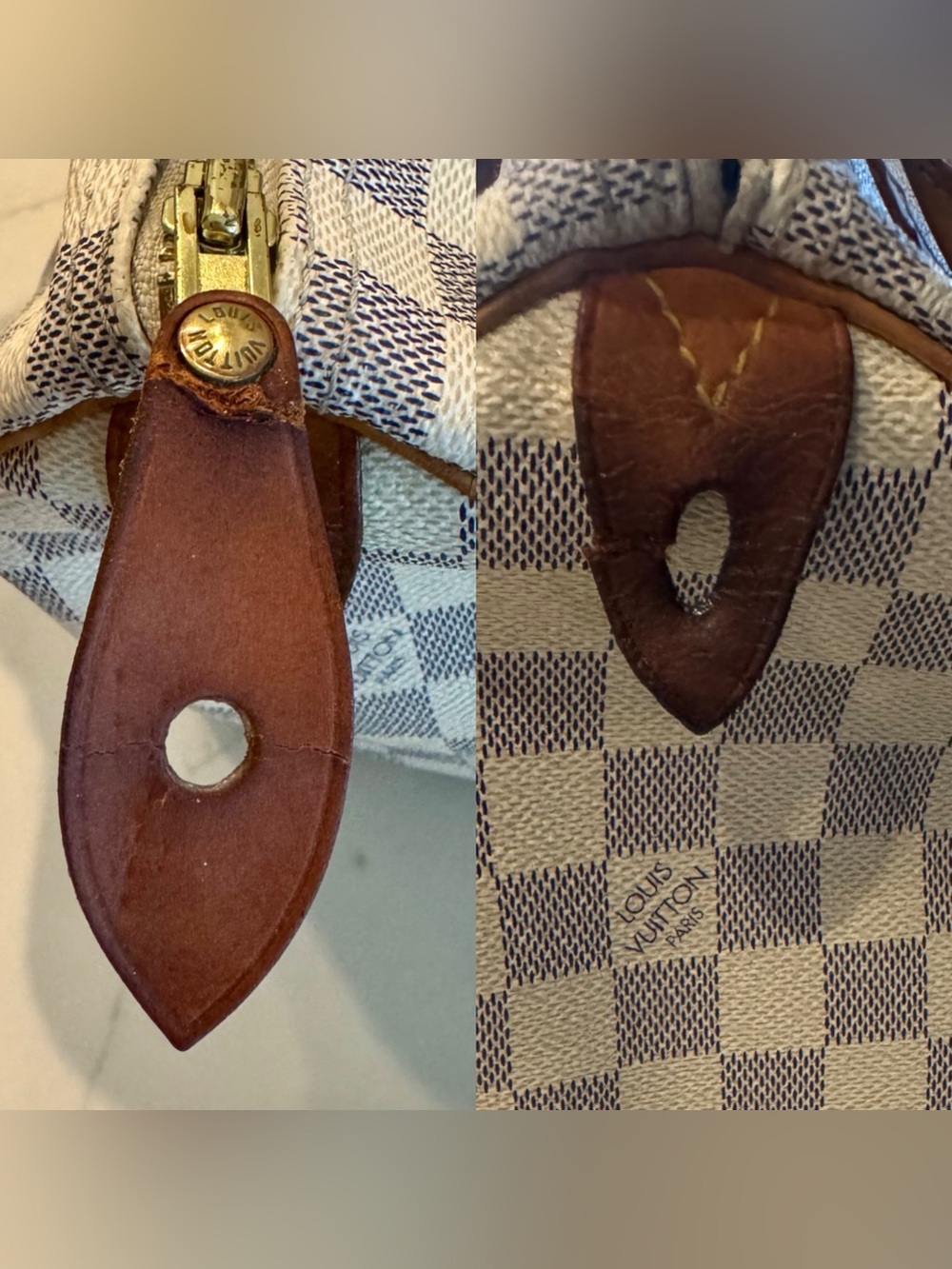 Authentic Louis Vuitton Azur Speedy 25 - Picture 8 of 16